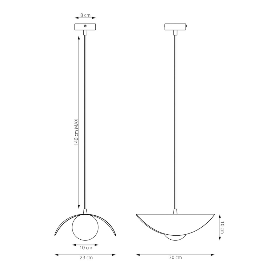 Lampa wisząca na lince RITUAL 1xG9/8W/230V beżowa