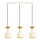 Lampa wisząca na lince SIVANI 3xE27/40W/230V biała/miedziana