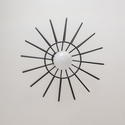 Lampa wisząca na lince SOLANO 1xE27/15W/230V czarna/złota