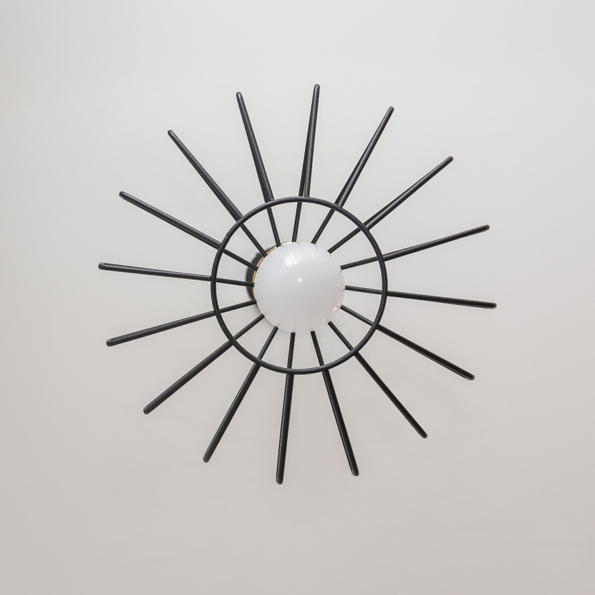 Lampa wisząca na lince SOLANO 1xE27/15W/230V czarna/złota