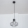 Lampa wisząca na lince SOLANO 1xE27/15W/230V czarny/błyszczący chrom