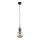 Lampa wisząca na lince SOPHIA 1xE14/10W/230V czarny/zielony/przydymiony beżowy