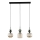 Lampa wisząca na lince SOPHIA 3xE14/10W/230V czarna/zielona/dymna beżowa