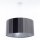 Lampa wisząca na lince STRIPES 1xE27/60W/230V śr. 40 cm szara