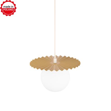 Lampa wisząca na lince SUNPLISS 1xG9/10W/230V Ø 20 cm złota/kremowa