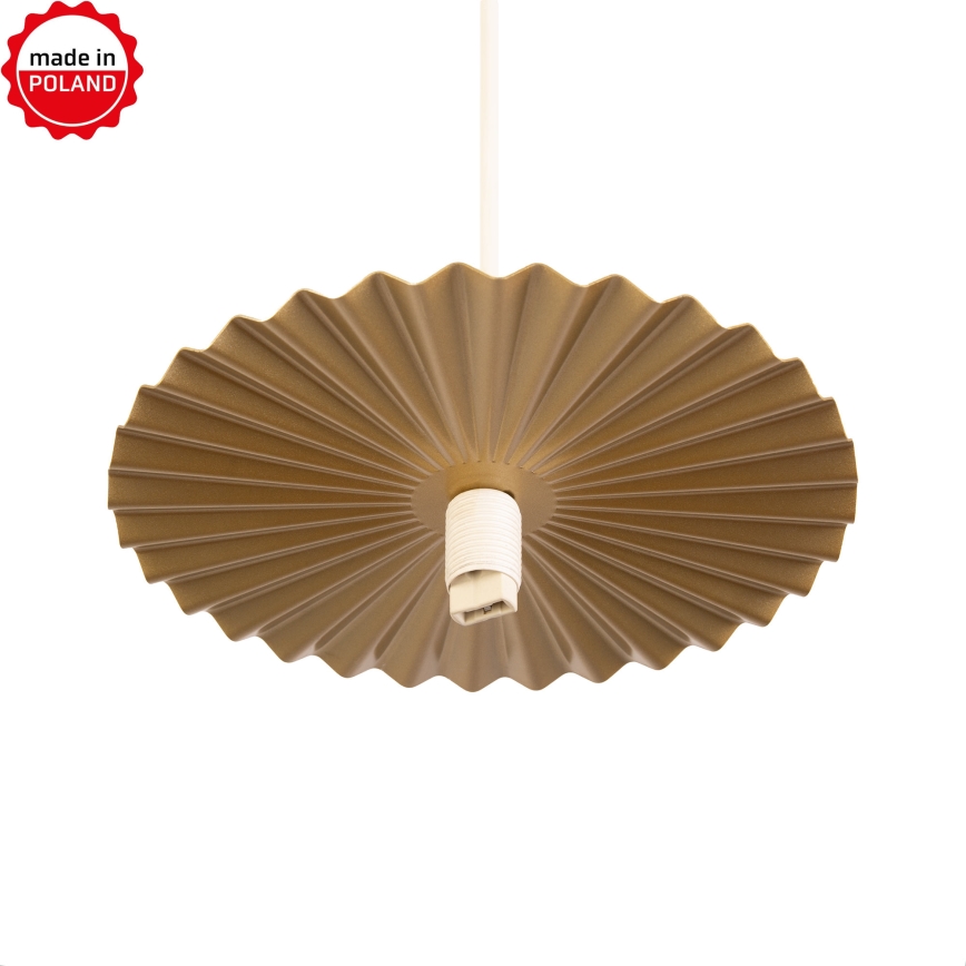 Lampa wisząca na lince SUNPLISS 1xG9/10W/230V Ø 20 cm złota/kremowa