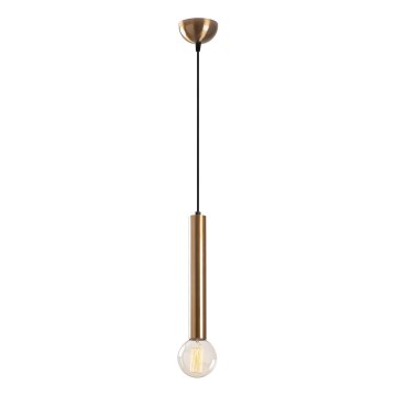 Lampa wisząca na lince TEMPO 1xE27/40W/230V złota