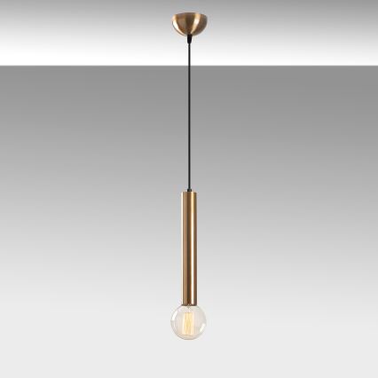 Lampa wisząca na lince TEMPO 1xE27/40W/230V złota