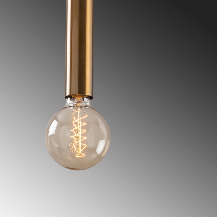 Lampa wisząca na lince TEMPO 1xE27/40W/230V złota