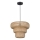 Lampa wisząca na lince TULUM 1xE27/15W/230V bambus