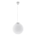 Lampa wisząca na lince UGO 1xE27/15W/230V Ø 40 cm, biała / chrom błyszczący
