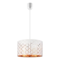 Lampa wisząca na lince ULLE 1xE27/15W/230V biała