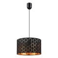 Lampa wisząca na lince ULLE 1xE27/15W/230V czarna