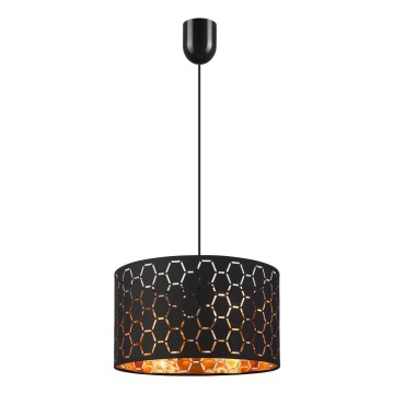 Lampa wisząca na lince ULLE 1xE27/15W/230V czarna
