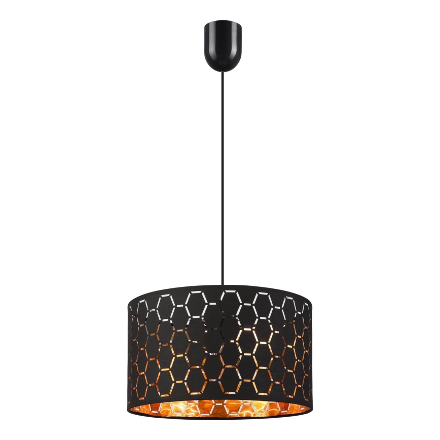 Lampa wisząca na lince ULLE 1xE27/15W/230V czarna