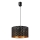 Lampa wisząca na lince ULLE 1xE27/15W/230V czarna