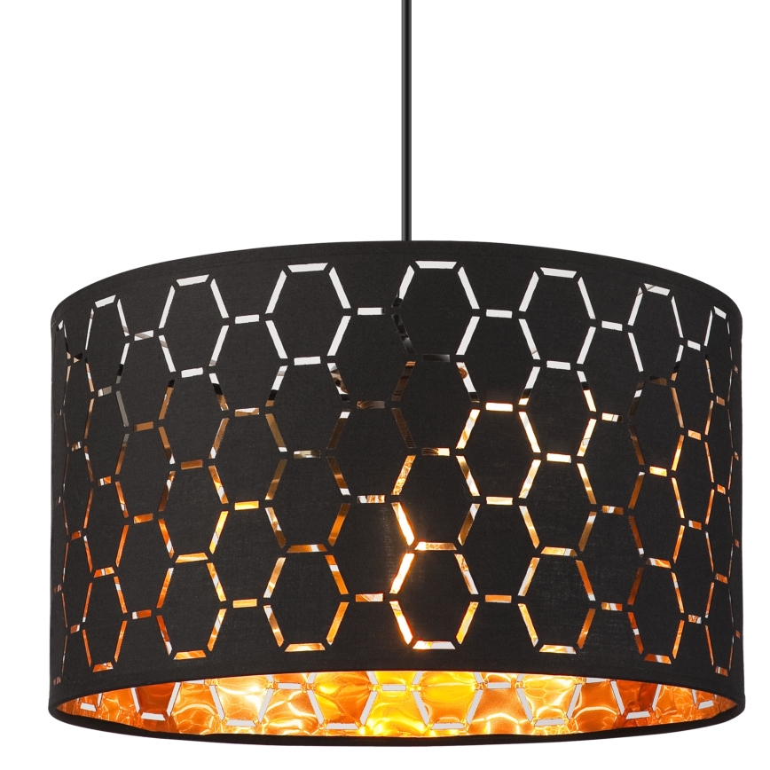 Lampa wisząca na lince ULLE 1xE27/15W/230V czarna