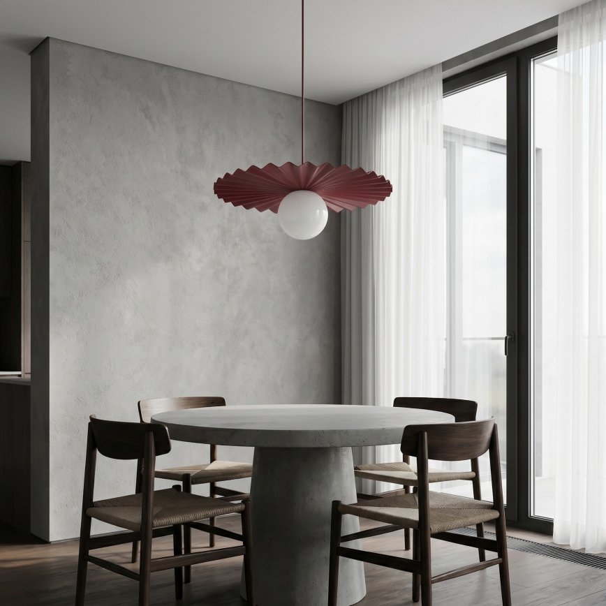 Lampa wisząca na lince UMBRA 1xG9/8W/230V czerwona