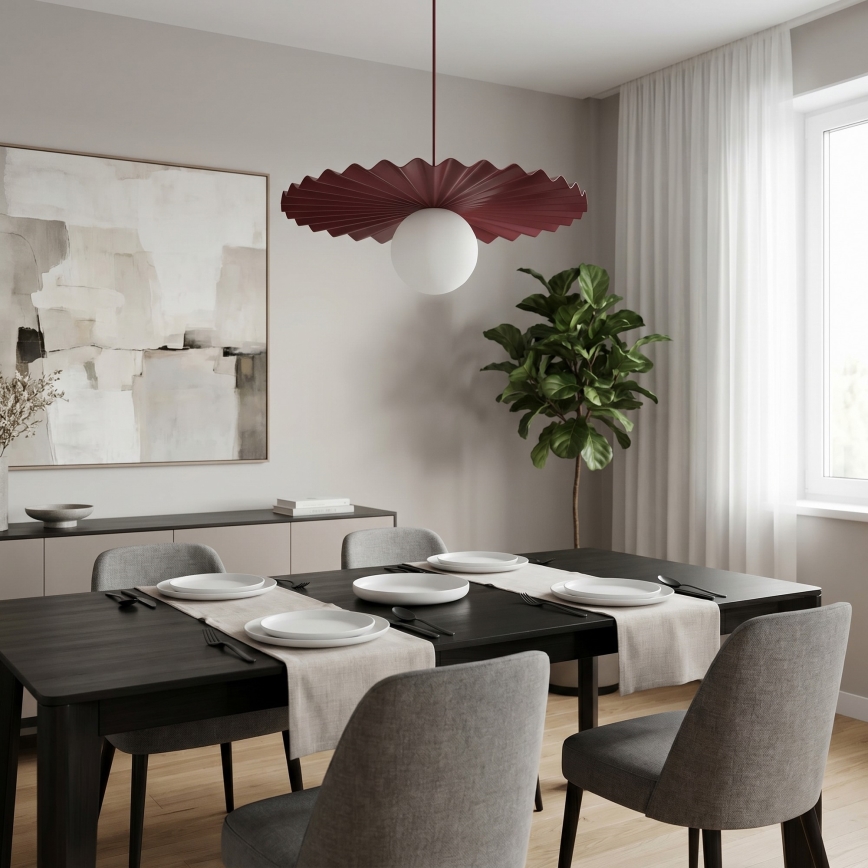 Lampa wisząca na lince UMBRA 1xG9/8W/230V czerwona