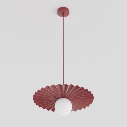 Lampa wisząca na lince UMBRA 1xG9/8W/230V czerwona