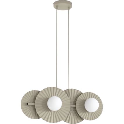 Lampa wisząca na lince UMBRA 4xG9/8W/230V beżowa