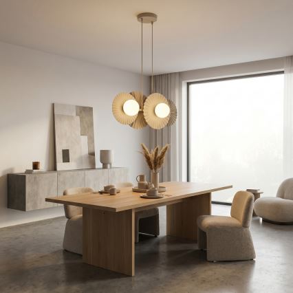 Lampa wisząca na lince UMBRA 4xG9/8W/230V beżowa