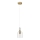 Lampa wisząca na lince VELARE 1xE27/15W/230V złota/przezroczysta