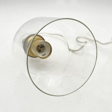 Lampa wisząca na lince VELARE 1xE27/15W/230V złota/przezroczysta