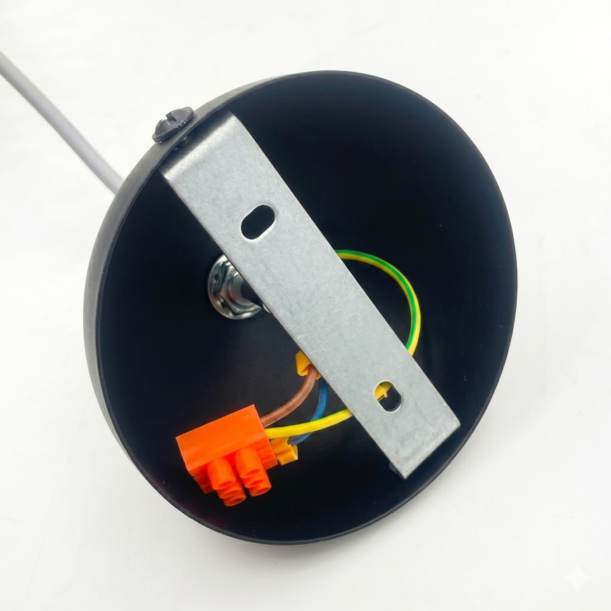 Lampa wisząca na lince VELARE 1xE27/15W/230V złota/przezroczysta