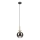 Lampa wisząca na lince VELLO 1xE27/15W/230V czarny/dymny beż/czarny