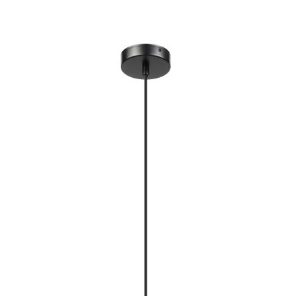 Lampa wisząca na lince VELLO 1xE27/15W/230V czarny/dymny beż/czarny