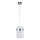Lampa wisząca na lince VETRO 1xE14/10W/230V chrom błyszczący