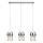 Lampa wisząca na lince VETRO 3xE14/10W/230V chrom błyszczący