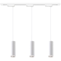 Lampa wisząca na lince w systemie szynowym PIPE 3xGU10/10W/230V biała