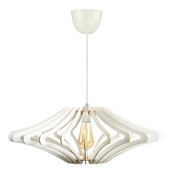 Lampa wisząca na linkach 1xE27/60W/230V biała śr. 47 cm biała