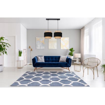 Lampa wisząca na linkach 2xE27/60W/230V beżowa