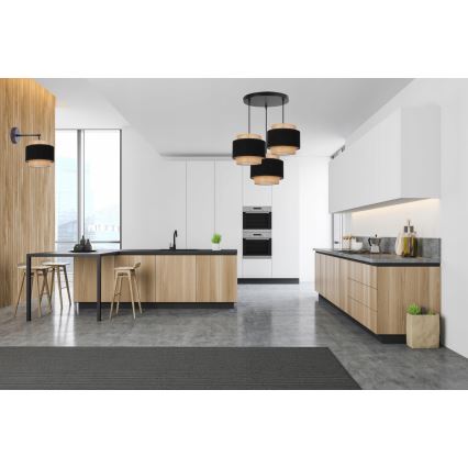Lampa wisząca na linkach 3xE27/60W/230V beżowa