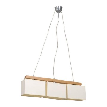 Lampa wisząca na linkach 3xE27/60W/230V buk