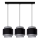 Lampa wisząca na linkach 3xE27/60W/230V szara