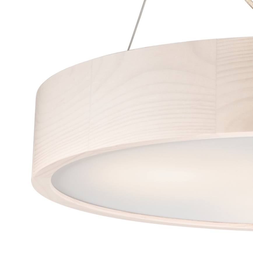 Lampa wisząca na linkach 3xE27/60W/230V Ø 47 cm sosna