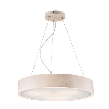 Lampa wisząca na linkach 3xE27/60W/230V Ø 47 cm sosna