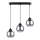 Lampa wisząca na linkach ALINO 3xE27/60W/230V czarna