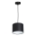 Lampa wisząca na linkach ARDEN 1xE27/60W/230V śr. 18 cm czarna/biała