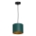 Lampa wisząca na linkach ARDEN 1xE27/60W/230V śr. 18 cm zielono-złota
