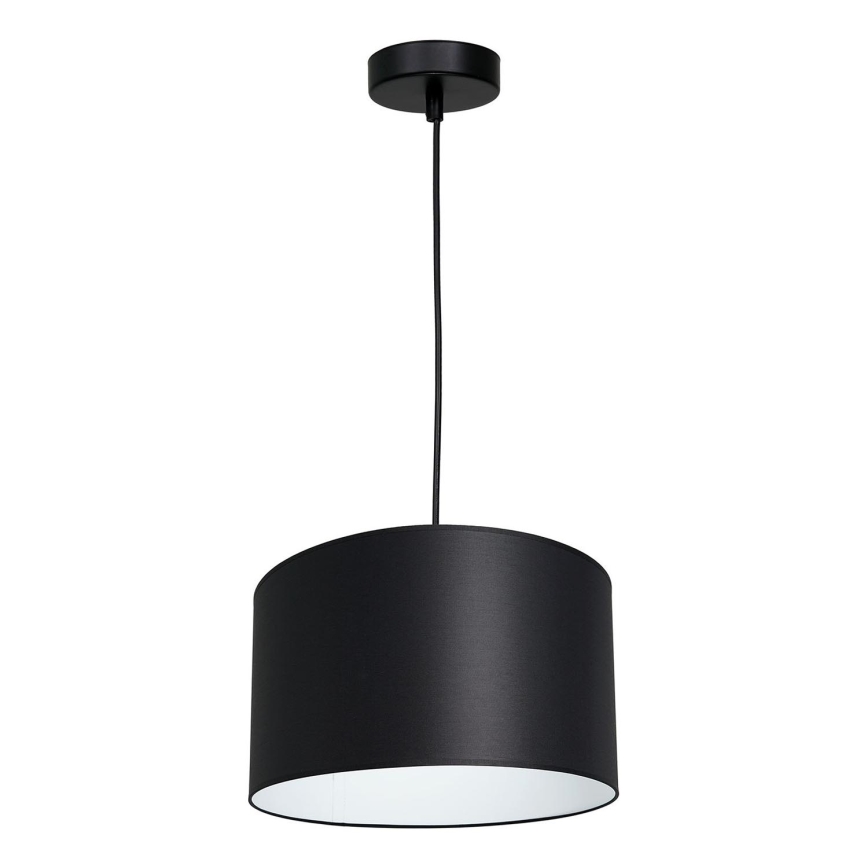 Lampa wisząca na linkach ARDEN 1xE27/60W/230V śr. 25 cm czarno-biała