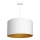 Lampa wisząca na linkach ARDEN 1xE27/60W/230V śr. 40 cm biała/złota