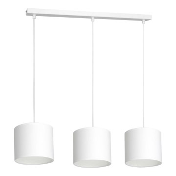 Lampa wisząca na linkach ARDEN 3xE27/60W/230V biała