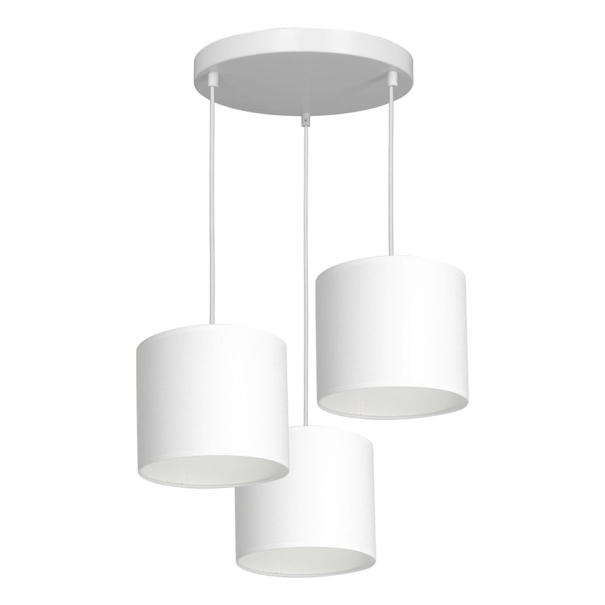 Lampa wisząca na linkach ARDEN 3xE27/60W/230V biała