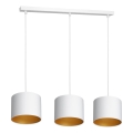 Lampa wisząca na linkach ARDEN 3xE27/60W/230V biała/złota
