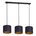 Lampa wisząca na linkach ARDEN 3xE27/60W/230V fioletowo-złota